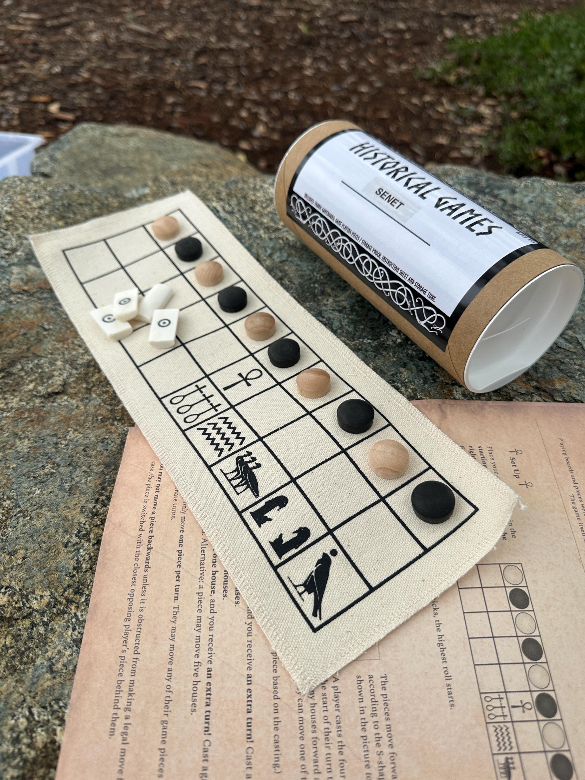 Jeu De Société Senet De Toutankhamon - Plateau Avec Isis - Reproduction égyptienne