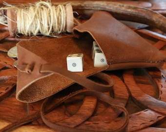 Borsa porta monete/dadi norvegese Eide dell'età del ferro