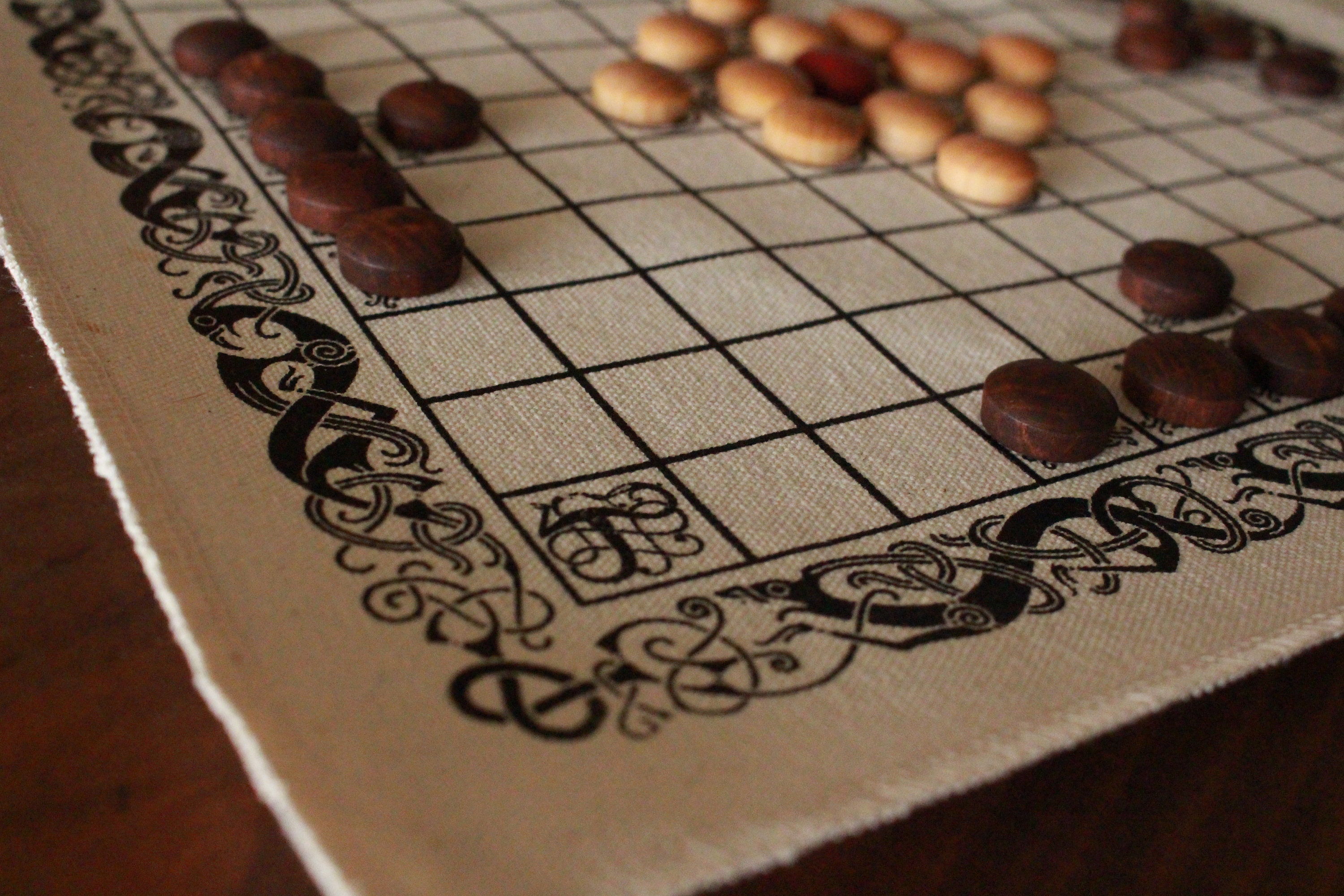 Hnefatafl Viking Chess Game Board
