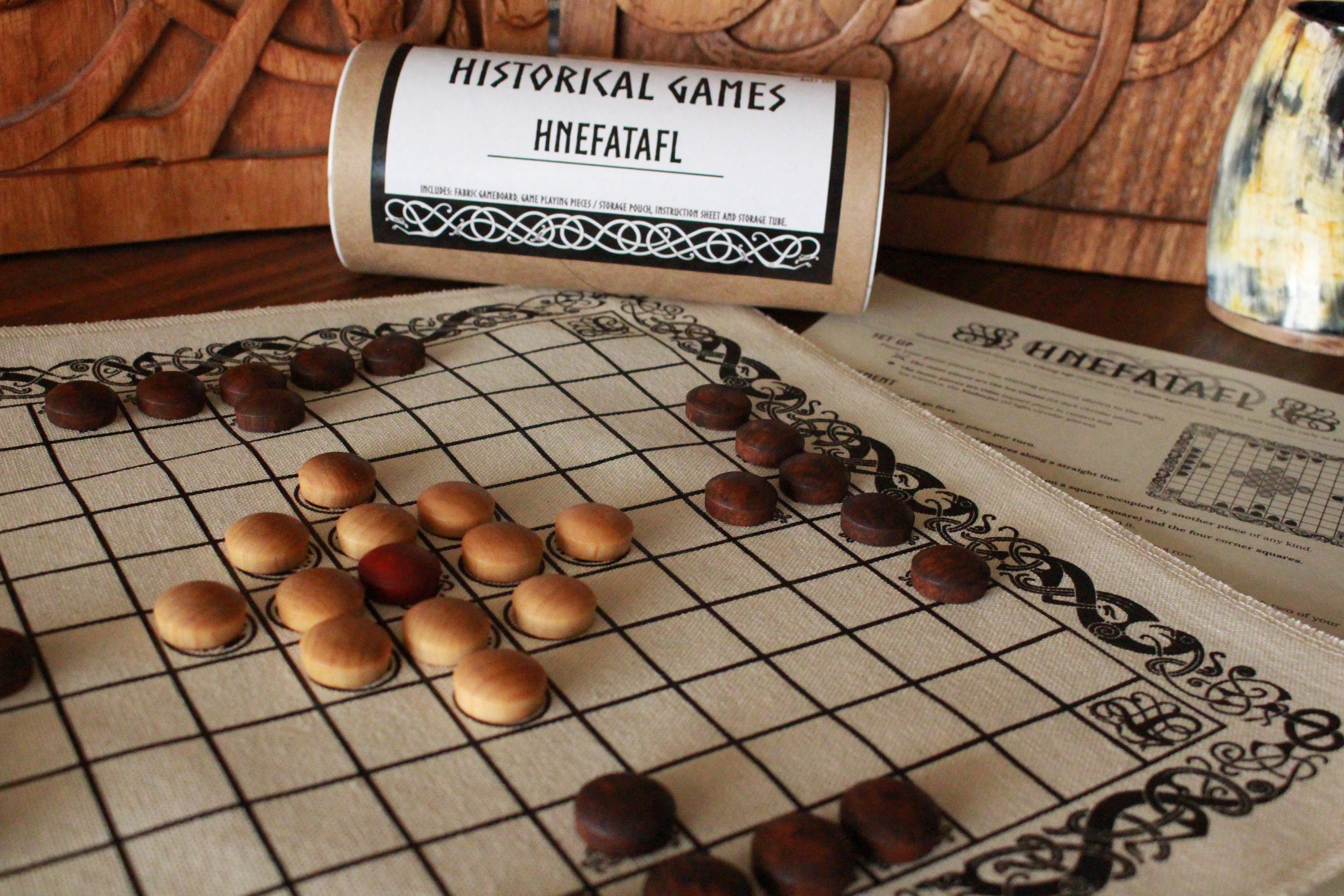Hnefatafl Viking Chess Game Board