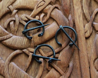 Decorated Iron Cloak Pin from Birka