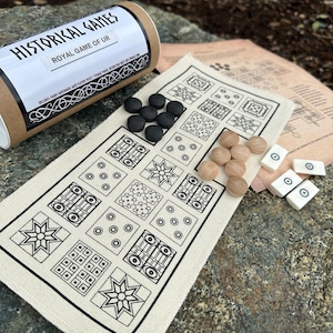 Il gioco reale di UR con dadi d&#39;osso