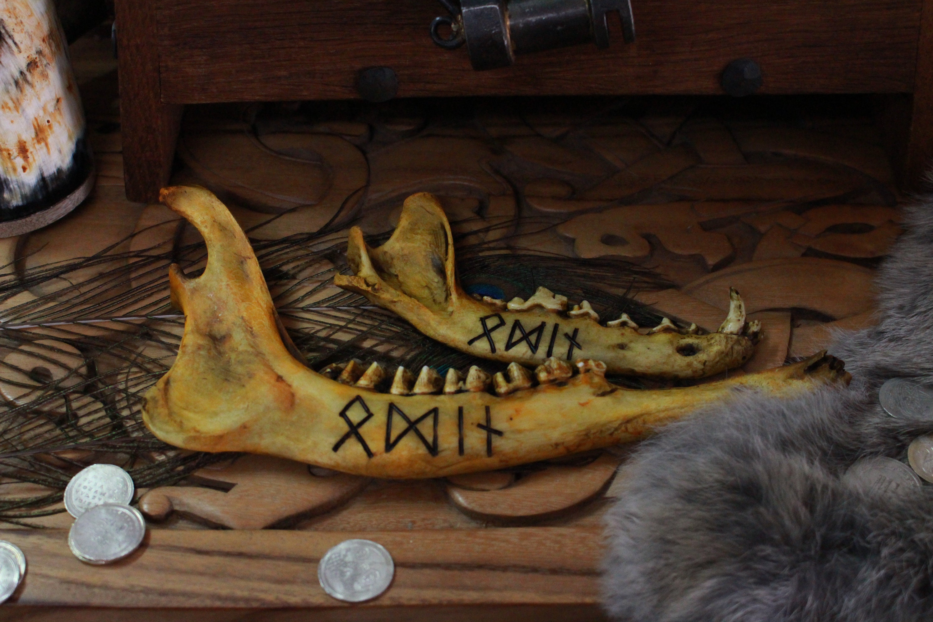 Odin Rune Jawbone For Altar
