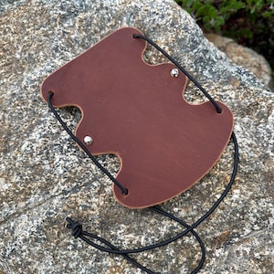 Acorn Brown Leather Archery Armguard