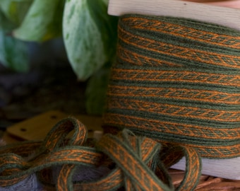 Oseberg Tablet Woven trim 100% Wool Historical Viking Age Band