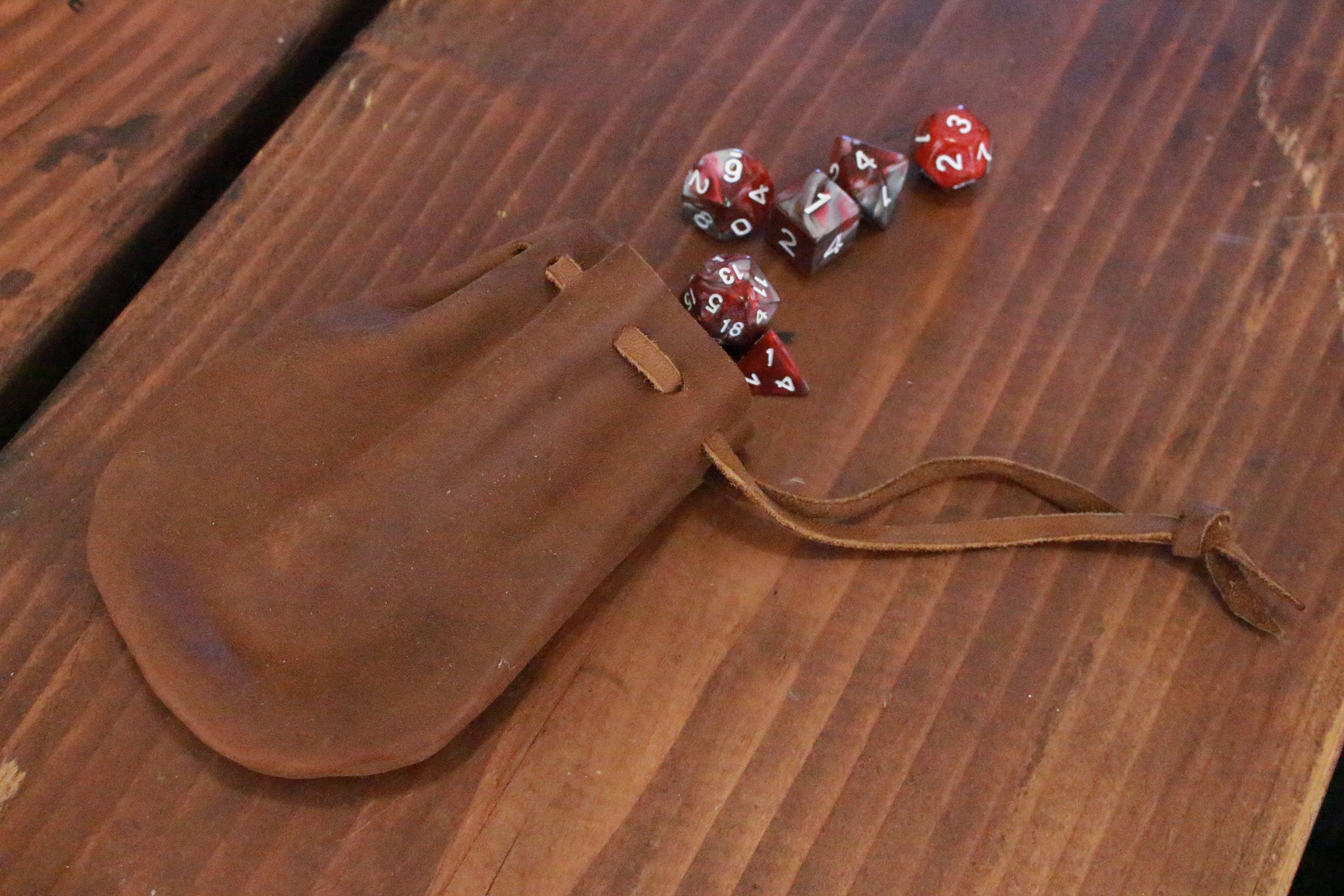 Leather DnD Dice Pouch