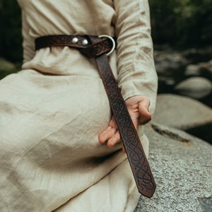Ladies Medieval Ring Belt With Viking Age Art