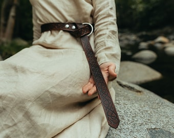 Ladies Medieval Ring Belt With Viking Age Art