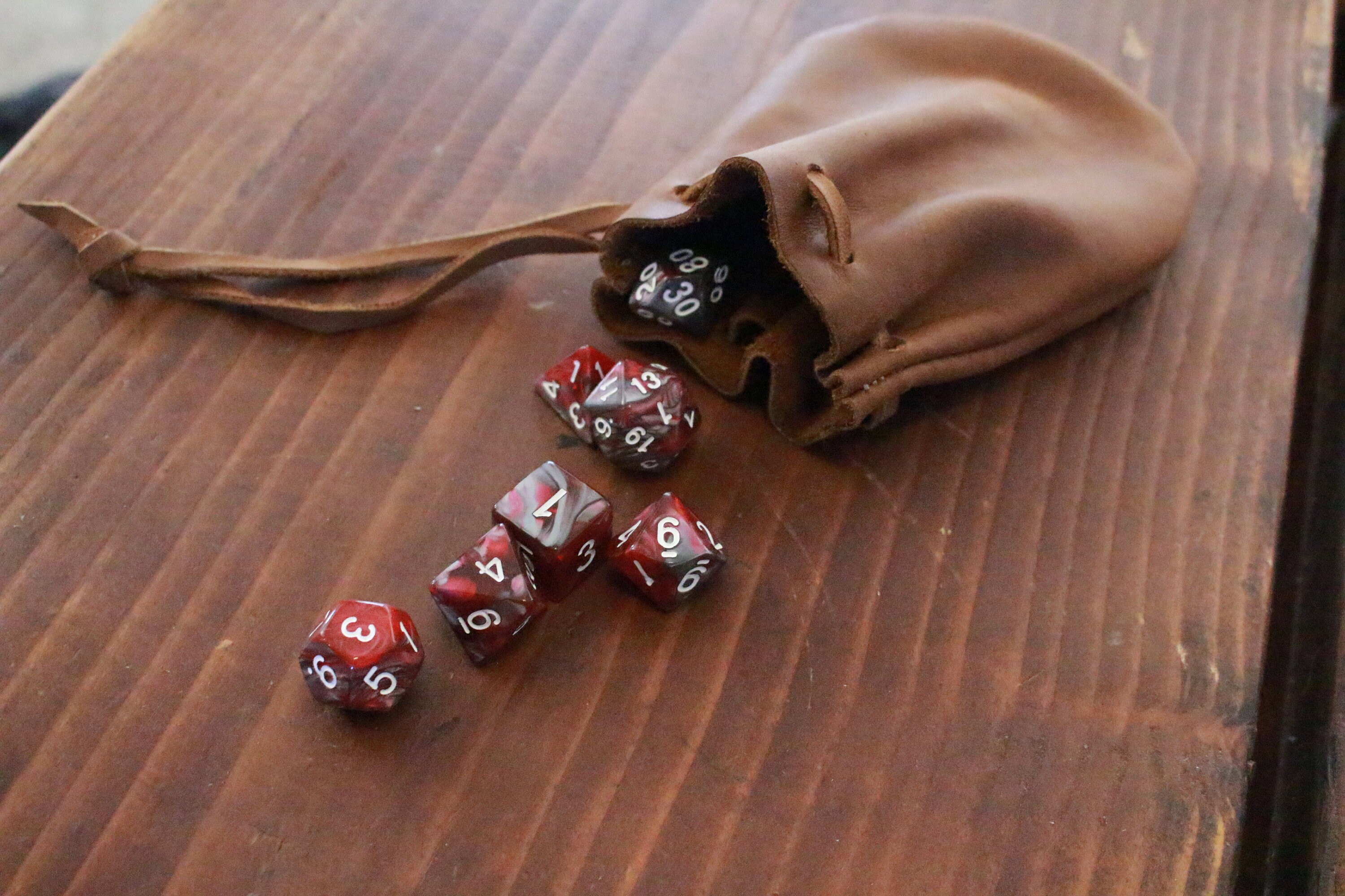 Leather DnD Dice Pouch