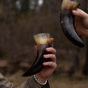 Viking Drinking Horn W/ Free Holder image 8