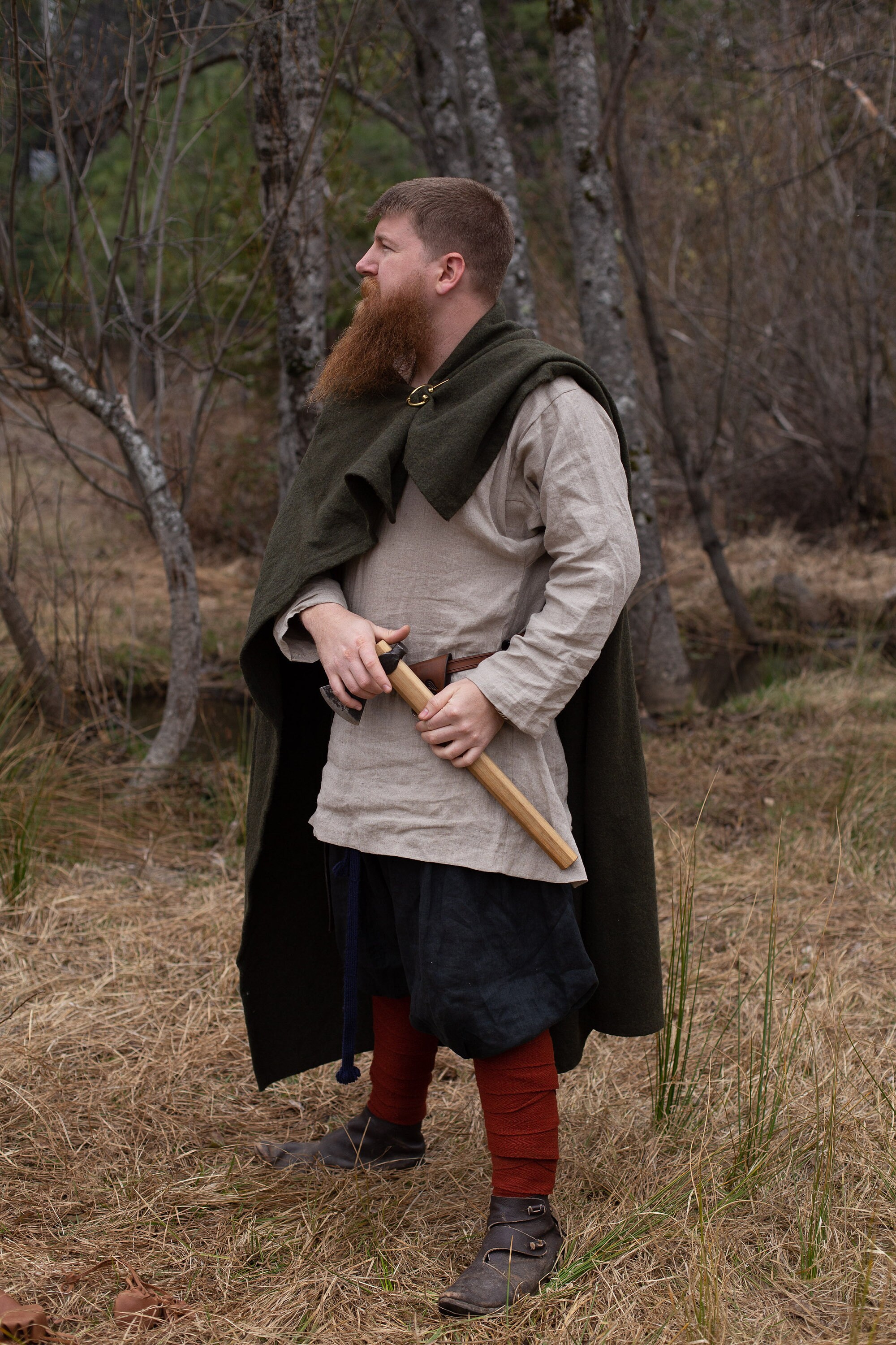 Viking Cloak Heavy Wool W/ Trim – Folk Of The Wood