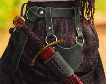 Adjustable Green Sword Holder