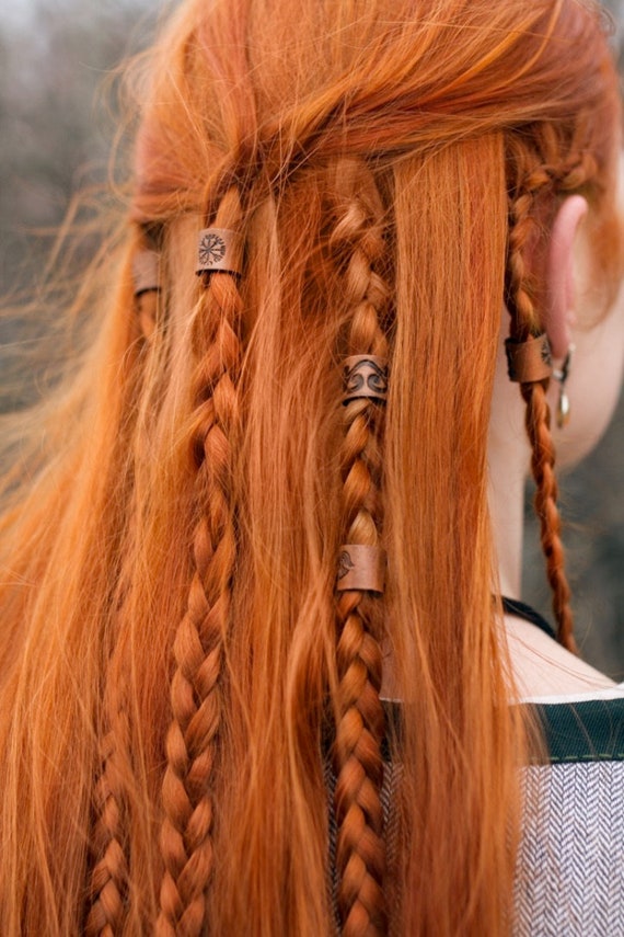 Leather Viking Hair/Beard Bead – Lykos Leather