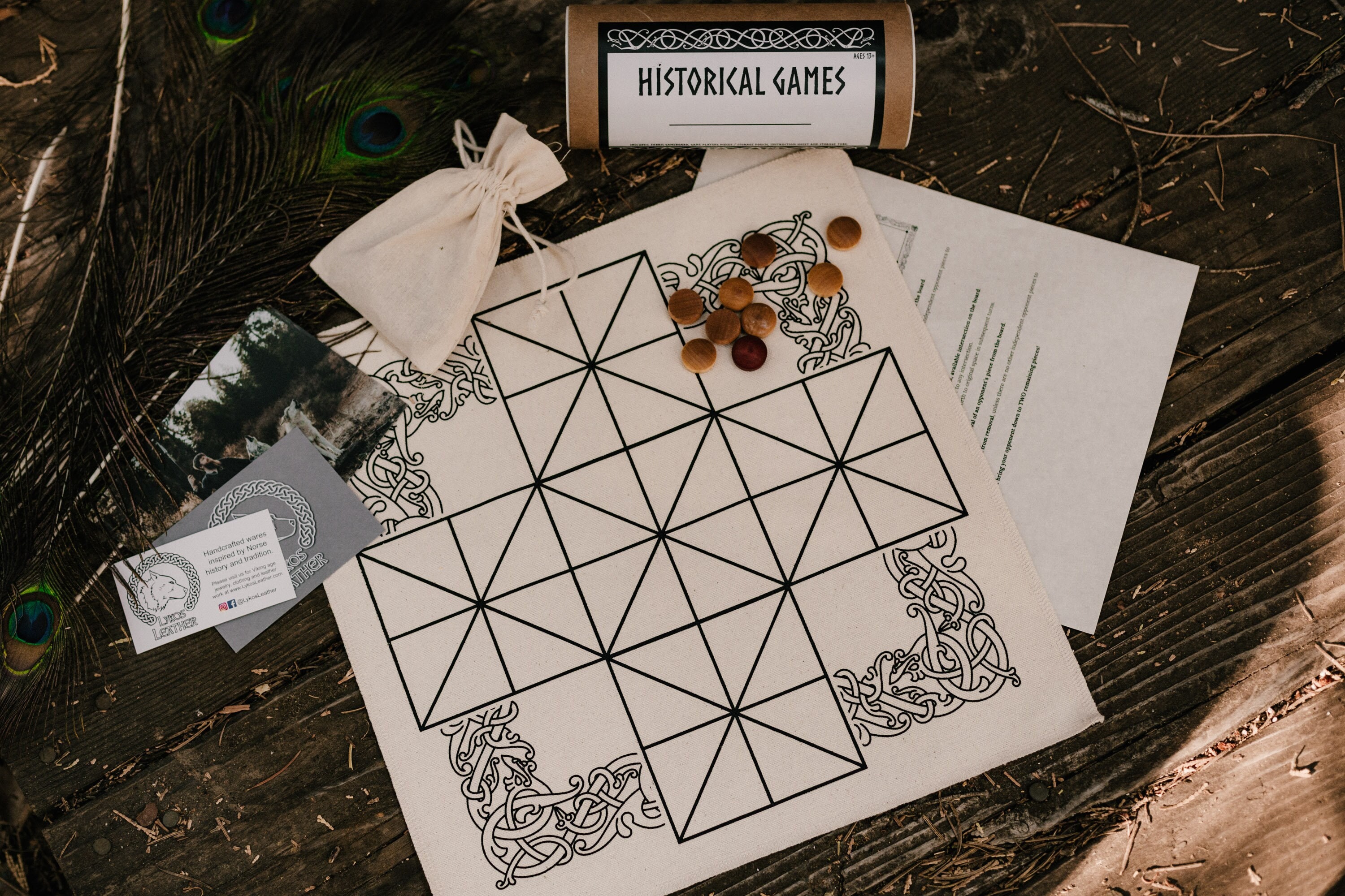 Fox And Geese Board Game.