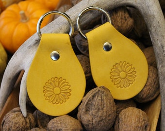 Yellow Sunflower Keychain