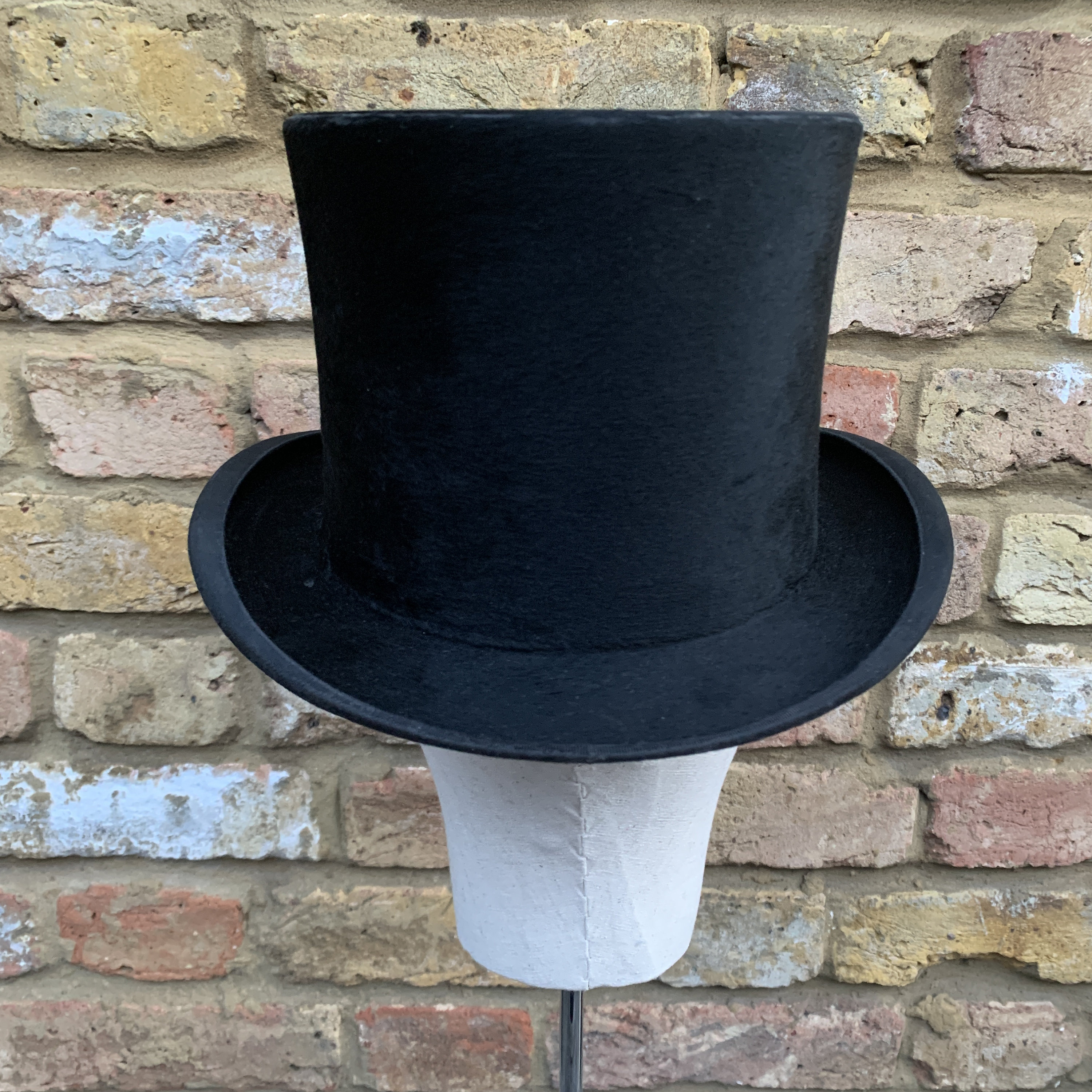 Vintage Silk Top Hat // Antique Top Hat // Black Top Hat // Steam Punk Hat // Vintage Wedding