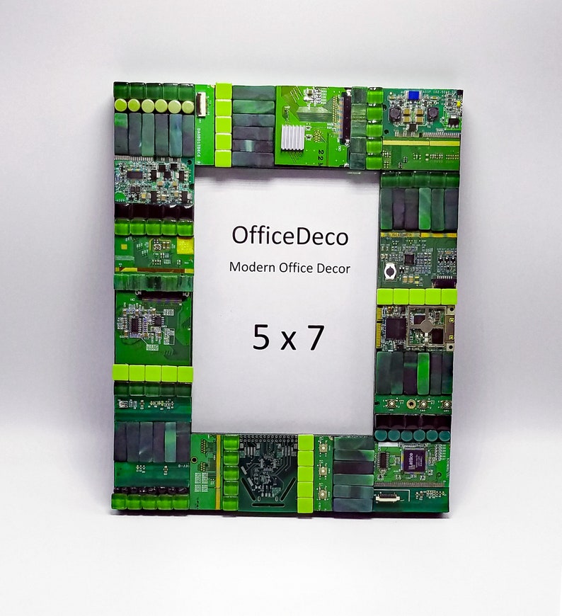 techie computer parts 5x7 frame circuit board mosaic frame etsyBoard Gifts Board Living Room Circuit Board Green Picture Frame #1