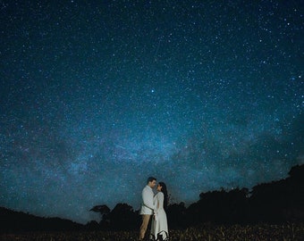50 Night Sky Photo Overlays, Galaxy, Stars (Digital Download)
