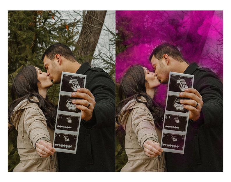 Smoke Bomb Overlays, Photoshop Overlays, Photo Overlays, JPEG, PNG, Clip-Art, Transparent, Smoke Overlays, Gender Reveal Overlays image 3