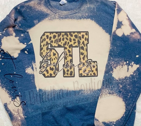 St. Louis Blues Bleach Shirt, STL Blues Shirt, Cheetah Blues Hockey, Blues STL Sports, St. Louis Sport Shirt, Everyday Shirt, Shirt for Gift