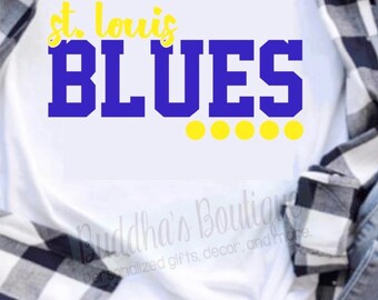 St. Louis Blues Hockey Shirt, STL Blues Shirt, St. Louis Hockey, Blues STL Sports, St. Louis Sports Shirt, Everyday Shirt, Shirt for Gift