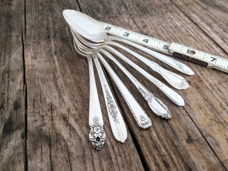 Vintage Silver Plated Custom Stamped Spoon, Hand Stamped Vintage Teaspoon, Custom Phrase, Personalized Spoon, Christmas gift, Birthday gift image 3