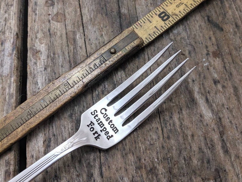 Retirement Fork, Stick a Fork in Me, I'm Done Fork, Hand Stamped ...