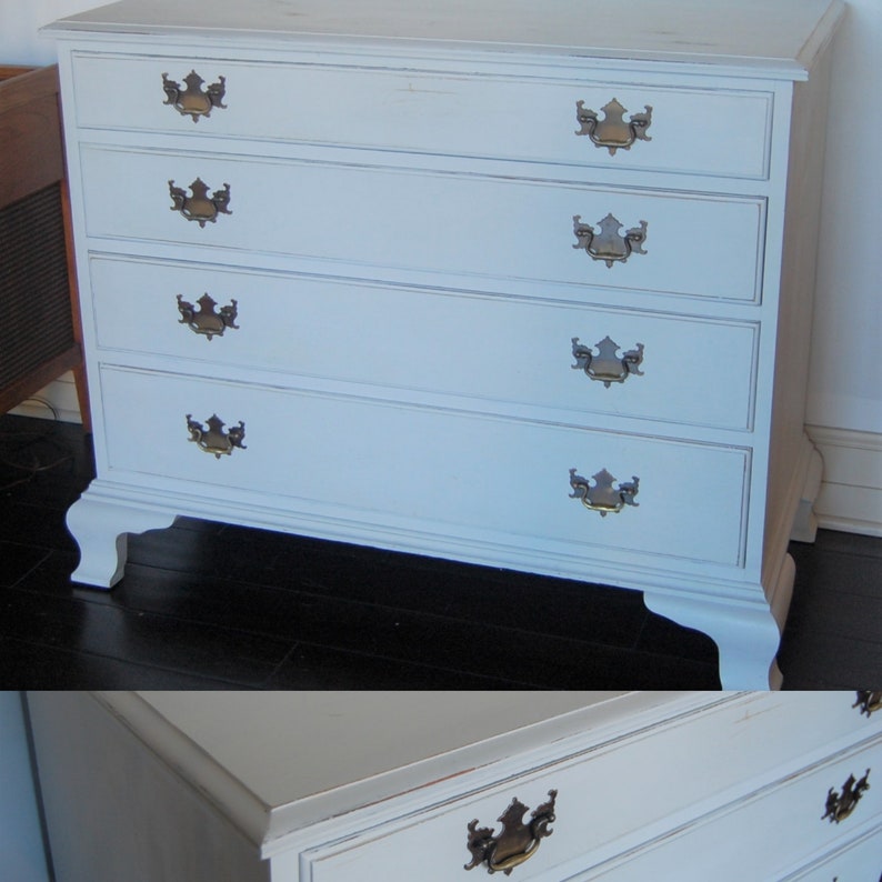 Free Ship Drexel Lowboy Dresser Chest Bureau Classic Etsy