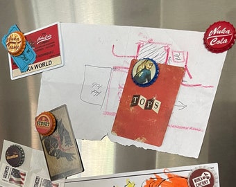 Wasteland Bottlecap Fridge Magnets