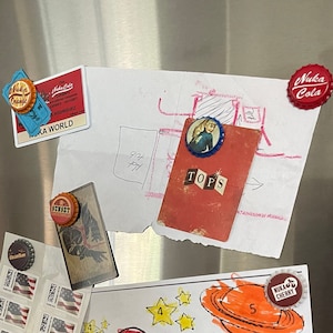 Wasteland Bottlecap Fridge Magnets