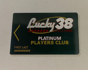 Lucky 38 Platinum Players card Cosplay Prop