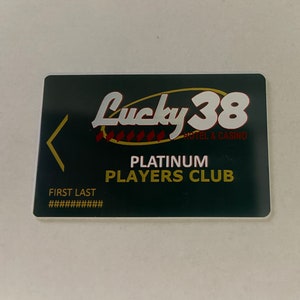 Lucky 38 Platinum Players card Cosplay Prop