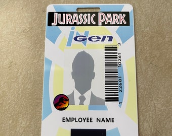 Jurassic Park  Custom Employee Badge Cosplay Prop