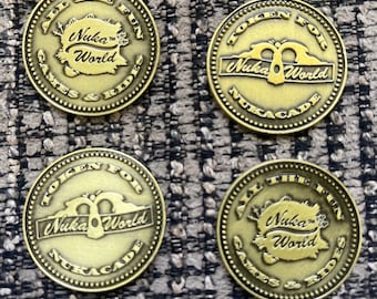 Nukacade Token set of 4: Fallout Nuka World