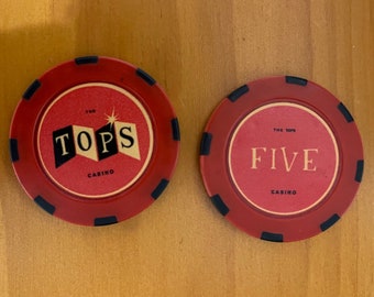 Fallout New Vegas Inspired The Tops Casino Multi-Stripe Clay Poker Chip