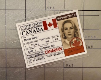 Customizable: U.S. Annexed Territory Canadian Temporary Status ID Cosplay Prop
