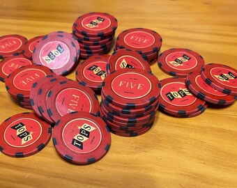 Fallout New Vegas Inspired the Tops Casino Multi-stripe Clay Poker