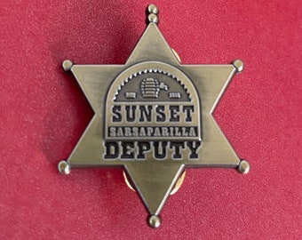 Sunset Sarsaparilla Deputy Badge Pin