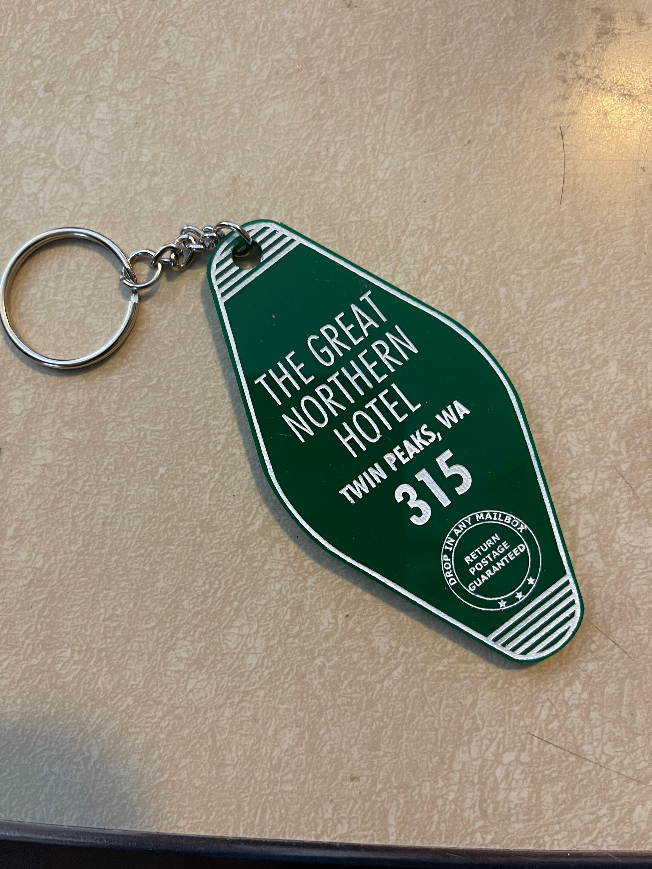The Great Northern Hotel Room Keychain Twin Peaks Etsy
