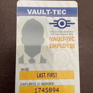 Vault-Tec Employee Badge Cosplay Prop