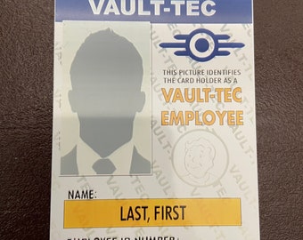 Vault-Tec Employee Badge Cosplay Prop