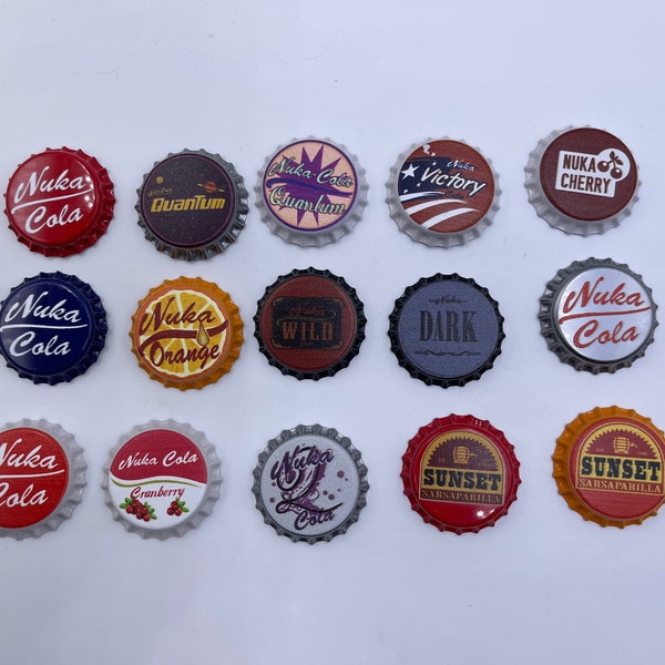 Nuka Cola Bottle Caps Multiple Varieties - Fallout