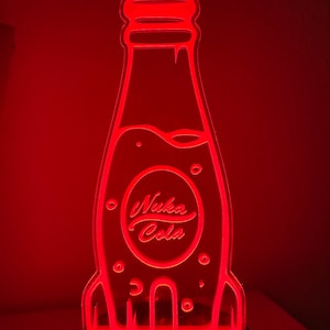 Nuka Cola Bottle Light Up Acrylic Sign