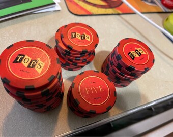 Fallout New Vegas Inspired the Tops Casino Multi-stripe Clay Poker