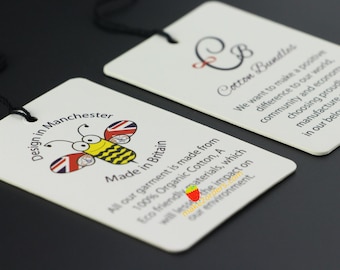 Clothing Hang Tags, Custom Clothing Tags, Thick Tags, Custom Paper tag, Clothing Paper Tag, Matte Hang Tag, Matte Swing Tag, Glossy Hang Tag