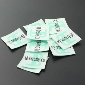 Personalized Iron, Custom Iron on Tag, Iron on Fabric Label, Iron on Name Labels, Adhesive Custom Tag, Sticky Woven Labels, Free Post Ship. image 7