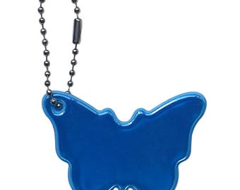 Reflective Butterfly Key Chain, Butterfly Key Ring, Butterfly Pvc Tag, Pvc Key Chain, Key Ring for Bag, Reflect Pvc Ring.