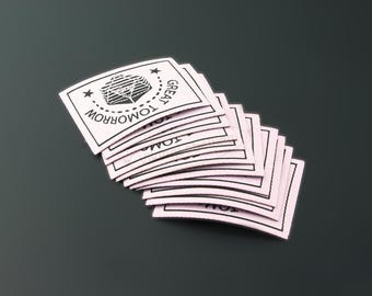 Personalized Iron, Custom Iron on Tag, Iron on Fabric Label, Iron on Name Labels, Adhesive Custom Tag, Sticky Woven Labels, Free Post Ship.