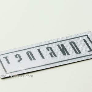 Personalized Iron, Custom Iron on Tag, Iron on Fabric Label, Iron on Name Labels, Adhesive Custom Tag, Sticky Woven Labels, Free Post Ship. image 8