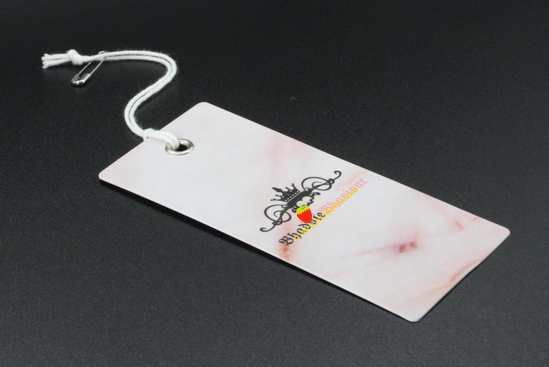 Custom Hang Tags, Clothing Swing Tags, Hanging Tag, Cardstock Tags, Clothing Tags, Swing Ticket, Swing Tag with Eyelet, Print on both side image 5